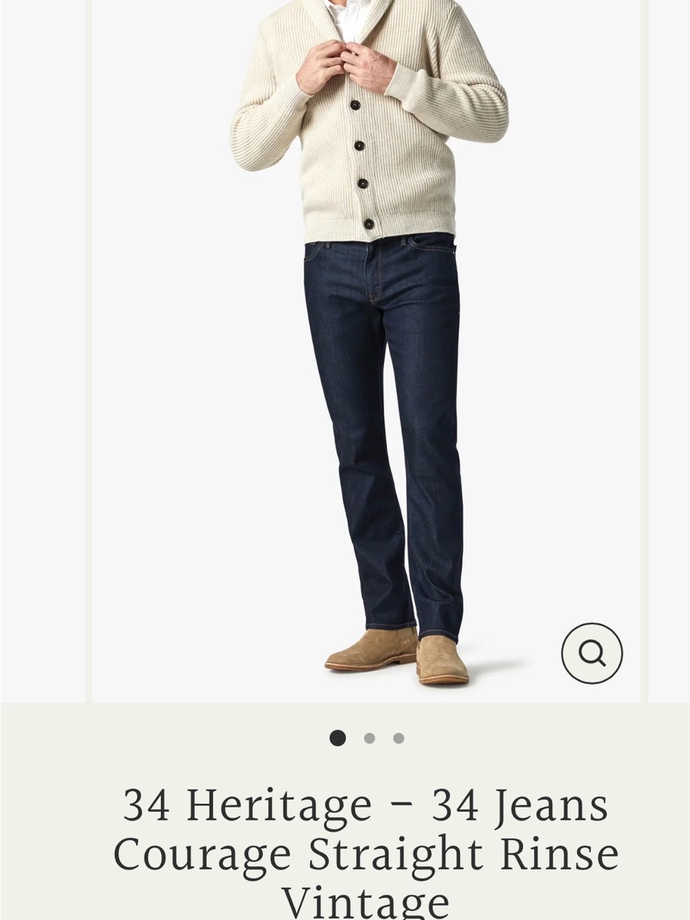 Heritage Men's Indigo Straight Jeans